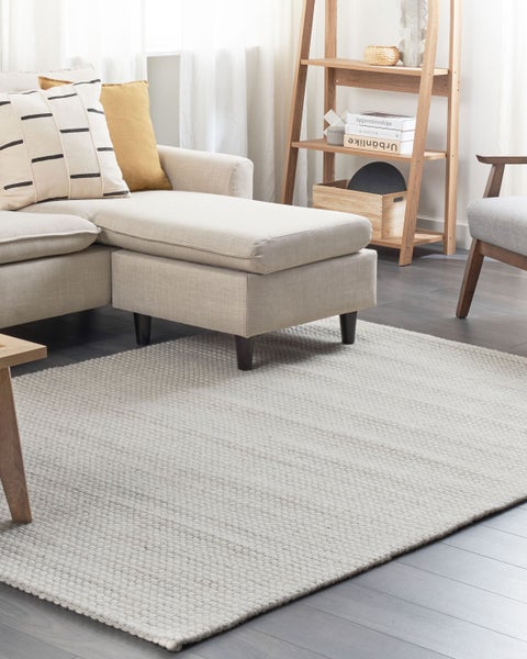 Teppich KILIS Grau 140 x 200 cm Wolle