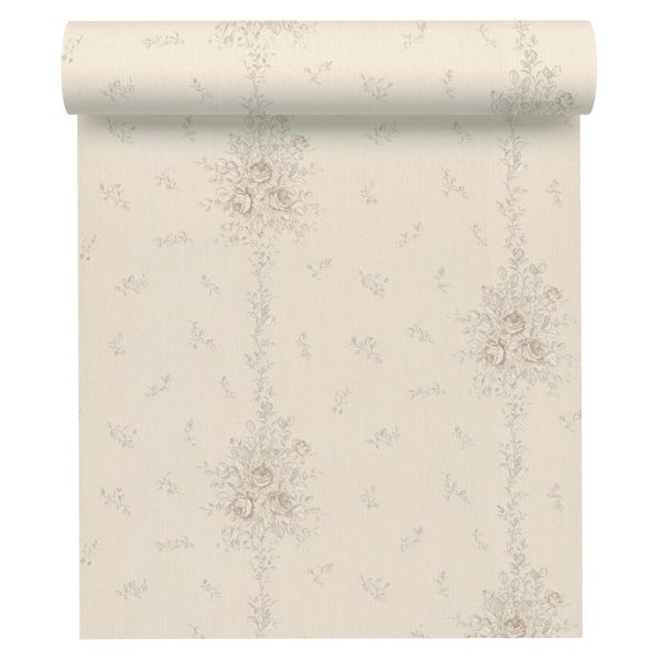 Tapetenrolle mit floralem Muster