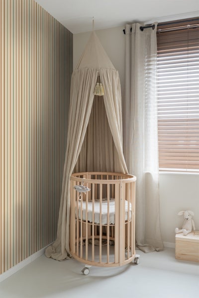 ESTAhome Tapete Streifen Grün und Braun - 50 x 900 cm - 131605