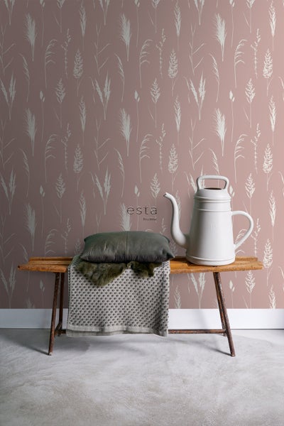 ESTAhome Tapete Pampasgras Altrosa - 50 x 900 cm - 139386