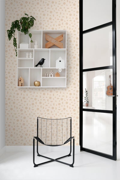 ESTAhome Tapete grafisches Motiv Beige - 50 x 900 cm - 139749