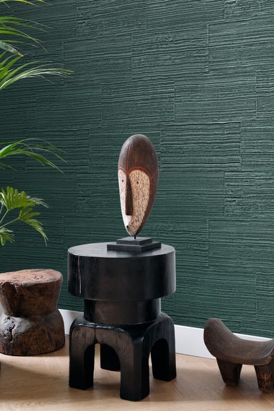 Origin Wallcoverings Tapete Steinoptik Smaragdgrün - 53 cm x 10,05 m - 347578