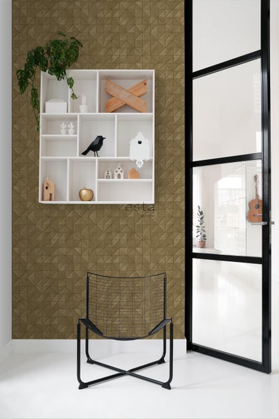 ESTAhome Tapete 3D-Muster Bronze - 50 x 900 cm - 139326