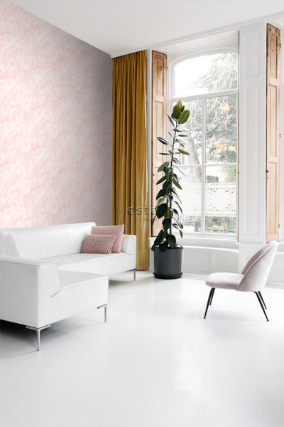 ESTAhome Tapete Marmor-Optik Hellrosa - 53 cm x 10.05 m - 139194