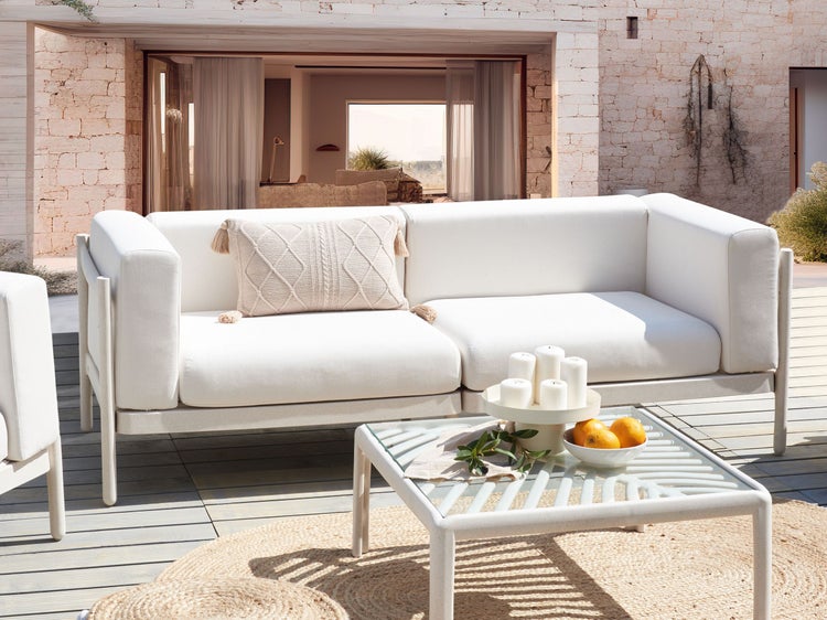Gartensofa 2-Sitzer FERRETTI Hellbeige