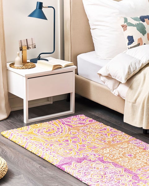 Teppich AVANOS Rosa 80 x 150 cm Wolle