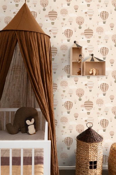 ESTAhome Tapete Luftballons Terrakotta - 50 x 900 cm - 131346