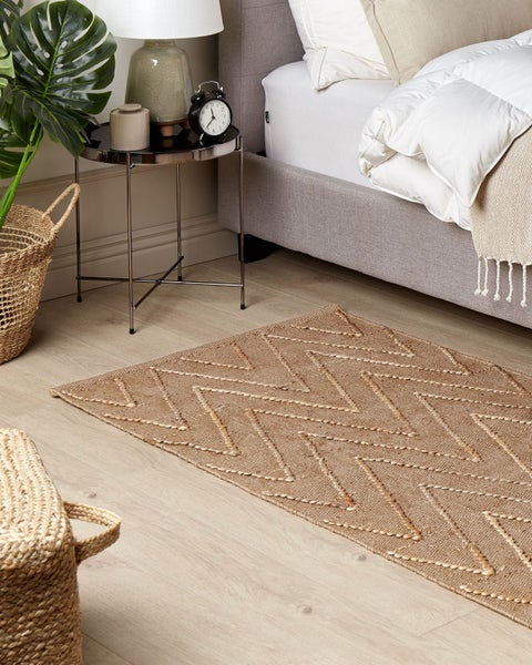 Teppich DADAY Beige 80 x 150 cm Jute