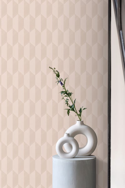 Origin Wallcoverings Tapete 3D Muster Hellrosa - 50 x 900 cm - 348031
