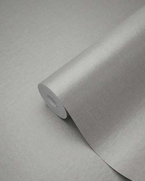 Origin Wallcoverings Tapete Leinen-Optik Graurosa - 53 cm x 10.05 m - 346625