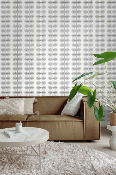 Borastapeter Tapete Blätter Grau - 53 cm x 10.05 m - 660769