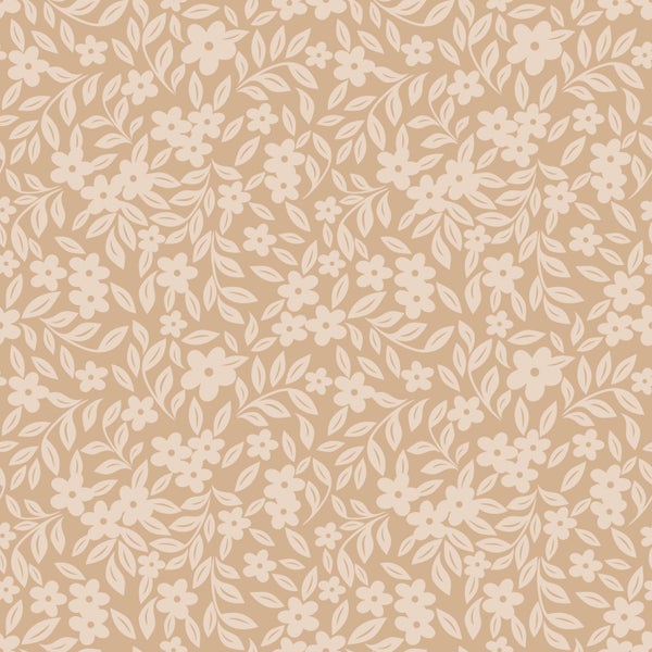 ESTAhome Tapete Blumen Beige - 50 x 900 cm - 131444