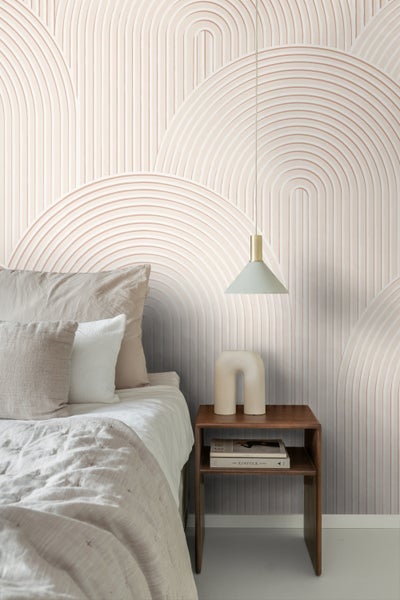 Origin Wallcoverings Fototapete 3D-Muster Crème-Beige - 2.5 x 2.79 m - 357331