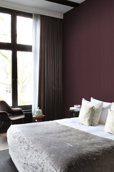 Origin Wallcoverings Tapete feine Streifen Dunkelviolett - 53 cm x 10.05 m - 345410