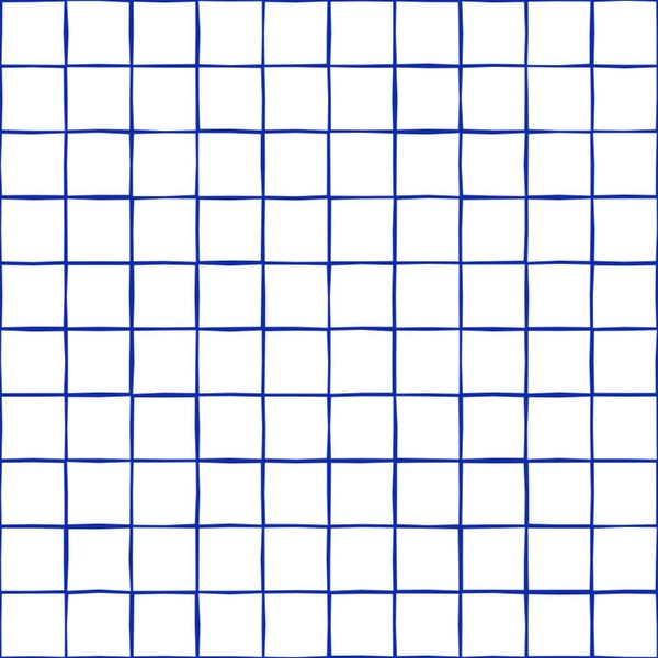 ESTAhome Tapete Karomuster Blau und Weiß - 50 x 900 cm - 131274