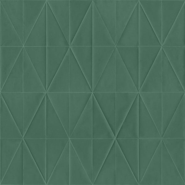 Origin Wallcoverings Tapete Origami-Muster Dunkelgrün - 53 cm x 10.05 m - 347859