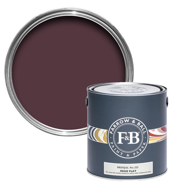 Farbdose Farrow & Ball Brinjal No. 222 Dead Flat