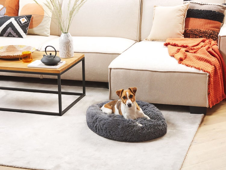 Tierbett KULU Webpelz Dunkelgrau