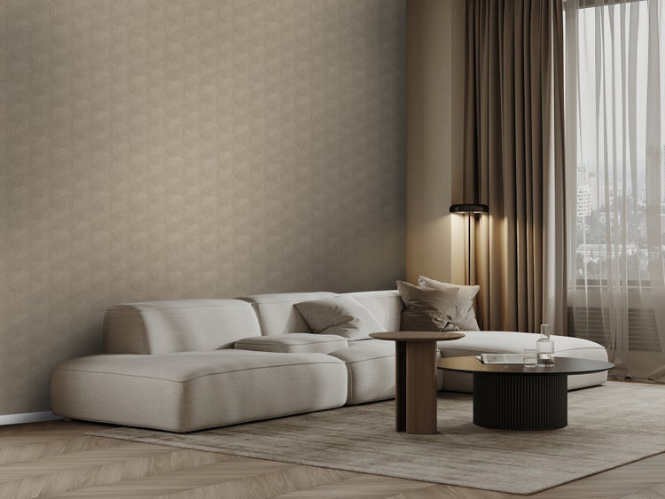 Origin Wallcoverings Tapete 3D-Muster Beige - 50 x 900 cm - 347994