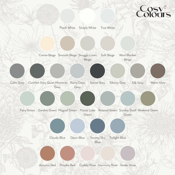 MissPompadour Kreidefarbe für Möbel grün 750ml, Mystic Lake Green - Holzfarbe, Holzlack matt innen - Möbellack, Möbelfarbe ohne Schleifen - Kreidefarbe für Holz - CosyColours