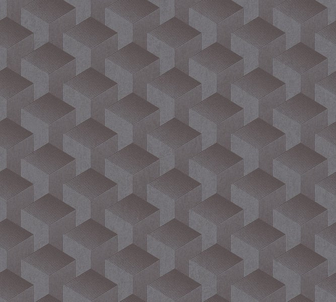 Tapete mit geometrischem Würfelmuster