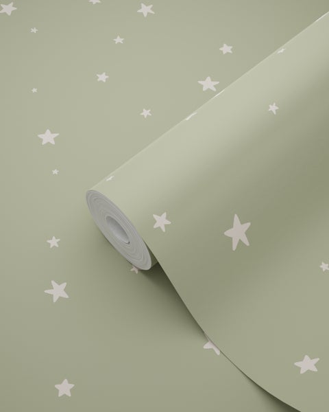 ESTAhome Tapete kleine Sterne Mintgrün - 53 cm x 10.05 m - 139688