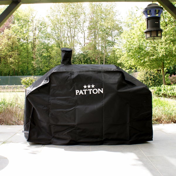 PATTON Grillabdeckung - 165x65x135cm Grillschutzhülle für C2 Charcoal Chef XL - Oxford-Stoff - Schwarz