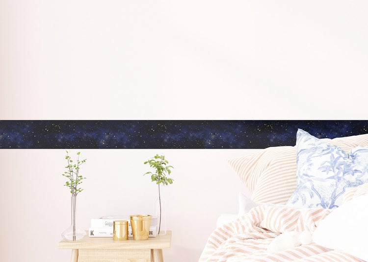 Vliestapete mit Zebramuster, gestreiftes Tiermotiv in Blau und Weiß für die Wandgestaltung.