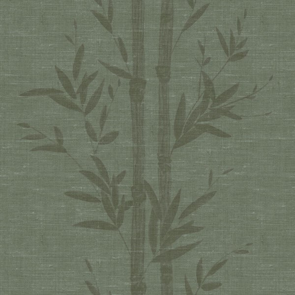 Origin Wallcoverings Tapete Bambusmuster Graugrün - 50 x 900 cm - 347928