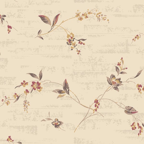 Duro Tapete Blumen Beige - 53 cm x 10.05 m - 661205