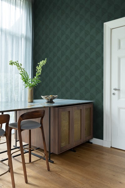 Origin Wallcoverings Tapete 3D Muster Dunkelgrün - 53 cm x 10.05 m - 347939