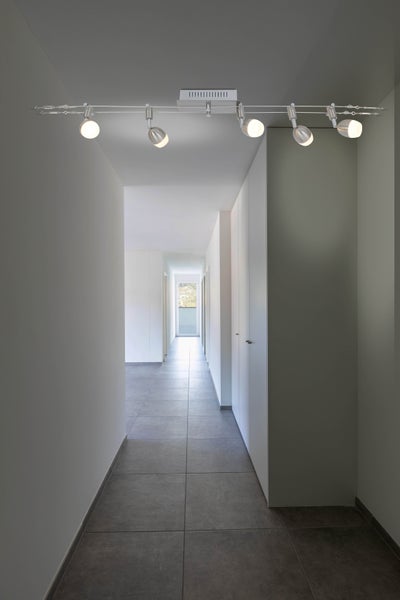 LED Seilsystem TONY mit 5 kugeligen Spots, 500cm lang, inkl. LEDs, warmweiß