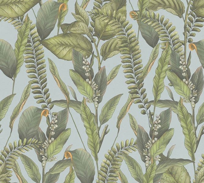 Nahaufnahme von Trompetenblumen mit Blättern