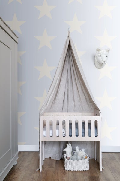 Origin Wallcoverings Tapete Sterne Hellblau - 53 cm x 10.05 m - 346823