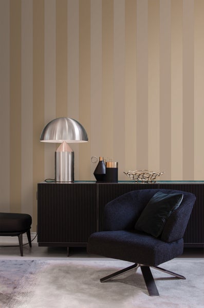 Origin Wallcoverings Tapete Streifen Beigebraun - 53 cm x 10.05 m - 345420