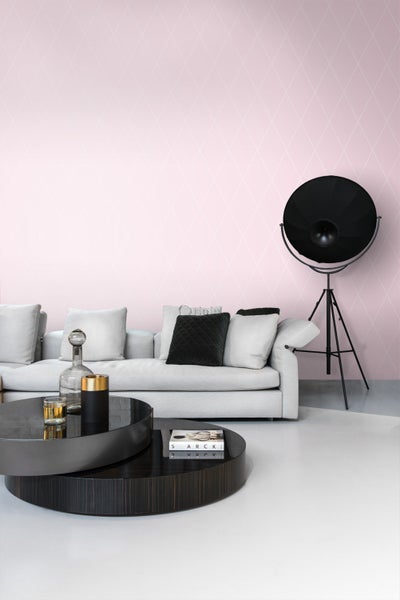 Origin Wallcoverings Tapete Karomuster Rosa - 53 cm x 10.05 m - 345722