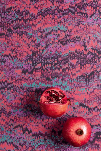 Detailaufnahme von Gemeinem Schneeball mit roten Beeren und grünen Blättern.