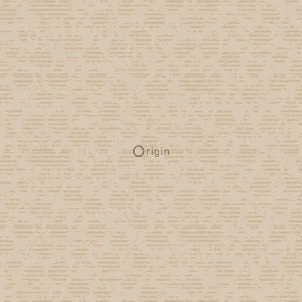 Origin Wallcoverings Tapete Blumen Altweiß - 53 cm x 10.05 m - 345437