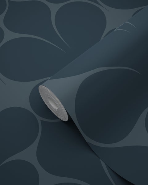 Origin Wallcoverings Tapete Ornamente Dunkelblau - 50 x 900 cm - 347925