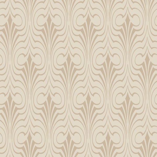 ESTAhome Tapete grafische Form Beige - 50 x 900 cm - 139634