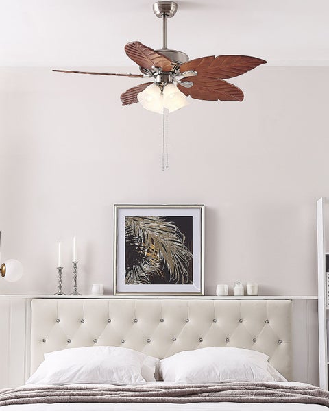 Deckenventilator mit Licht GILA Silber