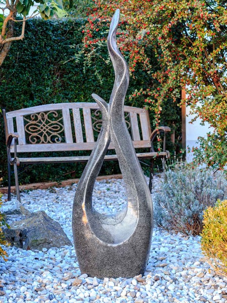 Solar Gartenbrunnen FoCurved Solar 133 cm Led 10970