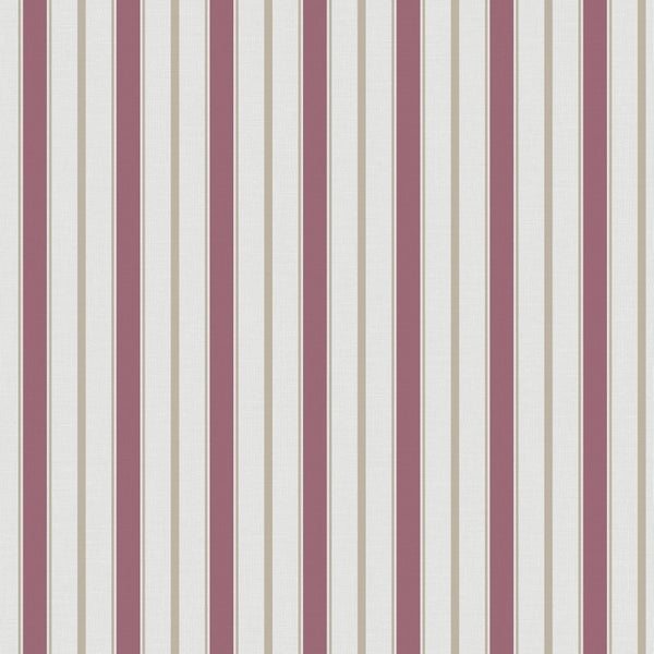 Sanders und Sanders Tapete Streifen Rot und Beige - 53 cm x 10.05 m - 640703