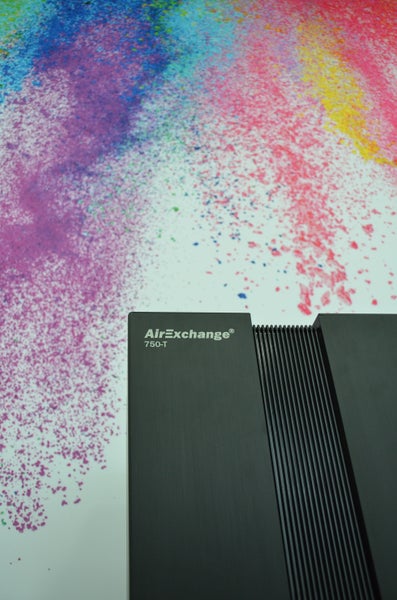AirExchange 750-T Luftreiniger für große Räume (HEPA 14 Filter, bis 120 m², 95W) Schwarz