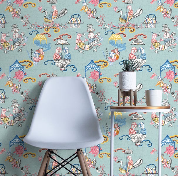 Collage mit Gartenmöbeln, einer Vase, einem Bilderrahmen und einem Regal zur Veranschaulichung des Einsatzbereichs von Lackprodukten für innen und außen