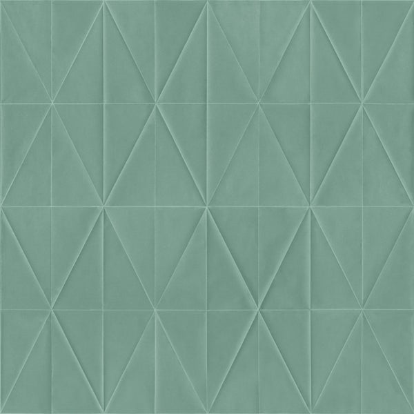 Origin Wallcoverings Tapete Origami-Muster Graugrün - 53 cm x 10.05 m - 347858