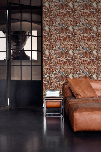 Origin Wallcoverings Tapete figurative Motive Rostbraun - 53 cm x 10.05 m - 347420