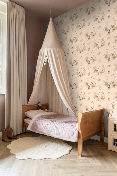 ESTAhome Tapete Hirsche Beige - 50 x 900 cm - 131430