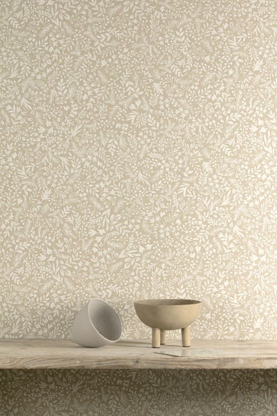 Masureel Tapete Blumen Grau - 53 cm x 10.05 m - 632020