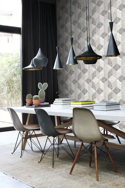 Origin Wallcoverings Tapete 3D Marmor Motiv Beige und Taupe - 53 cm x 10.05 m - 347317